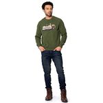 Royal Enfield Men Cotton Carnival hooded neck Universal Sweatshirt Cypress (L) 42 Cm,Green