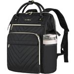 VANKEAN Laptop Backpack for Women 17.3 Inch Stylish Computer Work Backpack, Waterproof College Daypack Backpacks with RFID Blocking, Business Travel Backpack, Black