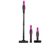 Prakal Pink Corded Stick Vacuum Cleaner, Powerful Suction, 180° Flat, HEPA Filter, 3-in-1 Pet Tool, Anti-Tangle Brush, Hardwood Floor, Staircases, Pet Hair Removal, Window Cleaning