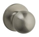 Weiser Regina Satin Nickel Door Knob, Non-turning Interior Door Handles/Dummy Knobs for Wardrobe, Closet Door & French Doors, Cabinet Handle/Cupboard Handles, Traditional Home Décor