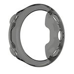 AWADUO For Garmin Forerunner 45 TPU Transparent Protective Case Cover Shell, Smartwatch Protective Case For Garmin Forerunner 45, Soft And Durable (TPU Black)