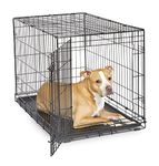 New World Newly Enhanced Single Door 91.44 cm (36-Inch) Dog Crate for Small Dog Breeds; Includes Leak-Proof Pan, Floor Protecting Feet, and New Patented Features; B36