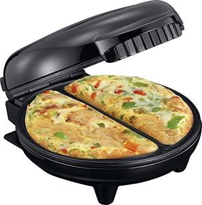 Melissa 16250086 Omlett Maker Contact Grill-750 Watt omelettes Prepare Quickly, Easily and Without Sticking, Black