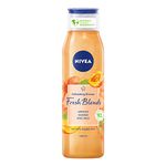 NIVEA Fresh Blends Apricot Shower Gel (300ml), Apricot-Scented Women's Shower Gel, Vegan Shower Gel Made with Natural Apricot and Mango Juice, and Plant-Based Milk