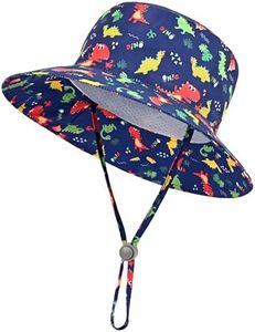 jerague Kids Toddler Baby Summer Bucket Sun Hat Breathable Adjustable Fisherman Hats, 24-dinosaur, 2-4T