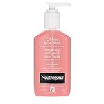 Neutrogena Acne Face Wash, Oil Free Pink Grapefruit Salicylic Acid Facial Cleanser For Acne & Blackheads, 177 mL