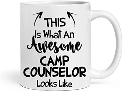 Misaavi This is What an Awesome Camp Counselor Looks Like, Choose Your Favorite from List, Best Coffee Mug Gift Idea 11oz/325ml Ceramic Coffee/Tea/Milk Mug. (Camp Counselor)