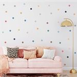 CELAENO Polka Dot Wall Decal Stickers for Kids Nursery Bedroom Removable Colorful Dot Wall Stickers for Baby Girls Boys Room Decorations