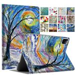 DuraSafe Cases for iPad PRO 11 3rd 2nd Gen [ PRO 11 3 2 ] A2377 A2459 A2301 A2460 A2228 A2068 A2230 A2231 Printed Folio Magnetic Protective Sleek & Classic Design Cover - Color Emblem