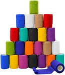 12/24/48/72pcs Self Adhesive Bandage Wraps, 2in 5 Yards, Multicolor (3 Inch, 24 Pack Multicolor)