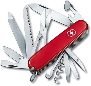 Victorinox Ranger, Couteau de Poche Suisse, Léger, Multitool, 21 Fonctions, Lame, Tire Bouchon, Ciseaux, Rouge