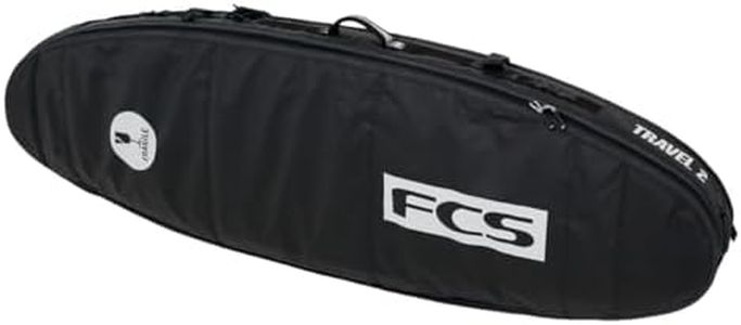 FCS Travel 2 Fun Board Bag-Black/Grey-7'0"