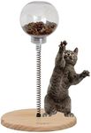 Cat Feeder Toy,Cat Toys Interactive Cat Toys | Cat Kitten Spring Ball Toys Pet Puzzle Supplies Food Dispensing Birthday Gift Temptation Cat Treats.