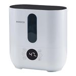 Boneco 3 Gallon Capacity Long Running Digital Ultrasonic Top Fill Humidifier with Warm or Cool Mist Function, and Multifunctional LED Display, White