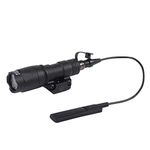 FARMSOLDIER M300A Tactical LED Mini Scout Flashlight,Weaponlights Single Mode Hunting Light with Pressure Switch and Rifle Mount Black