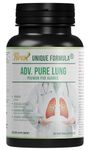 Unique Formula New Adv. Pure Lung Supplement with Chaga Mushroom, Turmeric, Honeysuckle Flower, Pomegranate - Supports Lung Cleanse, Detox, and Respiratory (90 Capsules)