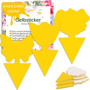 Blooven 30-Pack Fruit Fly Traps – Double-Sided Sticky Gnat Catchers, Yellow