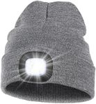 MELASA Unisex LED Beanie with The L