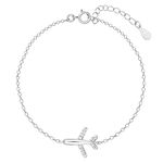 GIVA 925 Silver Aeroplane Kids Bracelet, Adjustable | Gifts for Women and Girls | With Certificate of Authenticity and 925 Stamp | 6 Months Warranty*