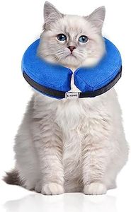 E-KOMG Dog Cone After Surgery, Protective Inflatable Collar, Blow Up Dog Collar, Pet Recovery Collar for Dogs and Cats Soft (S)