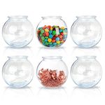 Sterline Fish Bowls for Drinks - 6 Pack - 16 Oz - BPA-Free Small Plastic Ivy Bowls for Crafts, Mini Fish Bowls Unbreakable, Candy Dishes for Party Centerpieces, Carnival Fishing, Home Decor…