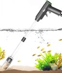 AQQA Fish Tank Gravel Cleaner, 4-in-1 Aquarium Gravel Cleaner Vacuum with Water Flow Adjustment, for Water Change, Sand Cleaning