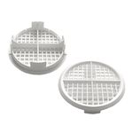 25 x White Plastic 70mm Round Soffit Air Vents/Upvc Push Fit Eaves Disc Fascia