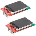 DIYmalls 1.44" TFT LCD Display Screen Module 3.3V RGB 65K 128x128 4-Wire SPI ST7735S for Arduino U N O 2560 (Pack of 2)