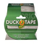 Duck Tape Original Silver, 50mm x 50m. The original high strength waterproof gaffer and duct adhesive cloth repair tape