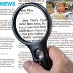 SeeZoom Lighted Magnifying Glass 3X