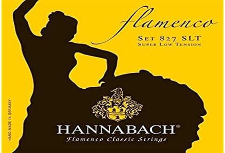 Hannabach cordes pour guitare classique Flamenco série 827 Super Low Tension jeu de 3 cordes basses Made in Germany - 8277SLT