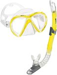 Mares Marlin Dual Tempered Lens Mask Semi-Dry Snorkel Set