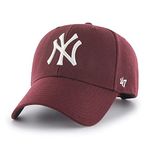 47 Brand Women's B-MVPSP17WBP-KM Cap with a Visor, Burgundy, One Size