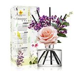 COCODOR Rose Flower Reed Diffuser/Garden Lavender/6.7oz(200ml)/1 Pack/Reed Diffuser, Reed Diffuser Set, Oil Diffuser & Reed Diffuser Sticks, Home Decor & Office Decor, Fragrance and Gifts