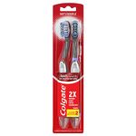 Colgate 360 Optic White Sonic Powered Vibrating Toothbrush, Soft, 2 Count