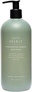 Natio Australia Spirit Lemon Myrtle + Banksia Body Wash 500ml - Refreshing Foaming Gel Body Cleanser - Gentle, Replenishing & Botanical Oils - Made in Australia