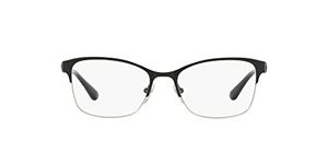 Vogue Eyewear Women's VO4050 Prescription Eyeglass Frames, Top Black/Silver/Demo Lens, 53 mm