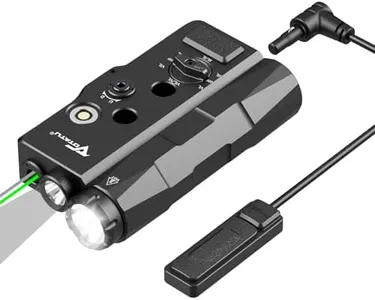 VOTATU V848 Laser Light Combo, Green/IR Laser & 1700LM Flashlight/IR Illuminator Combo, Multi-Mode Display Screen Weapon Light Laser for Rifle and Shotgun Compatible with Mlok Picatinny Rail