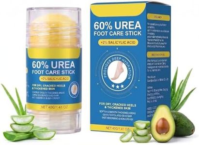 kalomir 60% Urea Cream Stick, Cracked Heel Stick, Intensive Foot Repair Cream & Urea Foot Balm for Dry Cracked Feet, Hydrating Moisturizer with Cocoa Butter, Easy to Apply Callus Remover (40g, 1.41 oz)