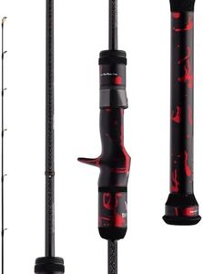 PURELURE Boldness 1-Piece Fast Jigging Rod Saltwater, Offshore Fishing Rod Spinning, TORAY T1100 Carbon Fiber, Fuji Golden Stainless Steel Frame SIC Guides, Fuji Reel Seat, Extended Carbon Handle