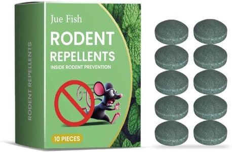HOKISTY Rodent Repellents - Peppermint Oil Mouse and Squirrel Deterrent for Indoor-Outdoor Garage, Rat Poisoning for Inside Home, Natural Repellent to Keep Rodents Out of Car, Rat Controller Pills [PACK OF 10]