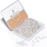 BEADNOVA 4mm Silver Jump Rings for 