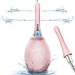 Douche Anti Back-Flow,Douche Connected to Shower Hole,Douche with 7 Spouts,Reusable Douche Vaginal Cleaner kit for Men Women (Pink)