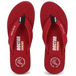 DOCTOR EXTRA SOFT Women's Care Orthopaedic Diabetic Comfortable MCR Flip-Flop Slippers D-16-FeeLGooD-Maroon-6UK