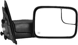 YITAMOTOR Towing Mirror Compatible with 2002-2008 Dodge Ram 1500 Ram 2500 3500 Right Passenger Side Mirror Power Heated Dual Lenses Flip-Up Manual Folding