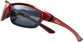 ICECUBE AVENTO Polarized Sports Sunglasses - UV400 & Anti-Slip, Lightweight for Driving, Running & Golf - Unisex (Red/Grey)