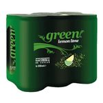 Green Lemon Lime Cans 24 Pack, No Aspartame, No Sugar Soft Drink, Low Calorie, Sparkling Natural Lemon Lime Flavour - Bulk Pack of 24 Cans x 330 ml