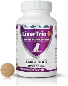 LiverTrio+ Comprehensive Liver Support Supplement for Large Dogs. Flavorful Chewable Tablets Combining Same, SPC, Silybin A+B, + Glutathione 30Ct (Large)