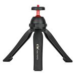 KIWIFOTOS Vlog Mini Tabletop Tripod with Handgrip for Sony ZV-1 A6100 RX100, Canon M50 M6II G7XIII, Panasonic G100, Zoom H6 DJI Osmo Pocket etc. Compact Mirrorless Entry-level DSLR Camera Selfie Stick