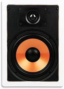 Micca M-8S 2-Way in-Wall Speaker, 10.0"(W) by 14.1"(H) Cutout, Home Theater, Whole House Audio, Indoor or Covered Outdoor, 8" Woofer, 1" Tweeter, White, Paintable, Each